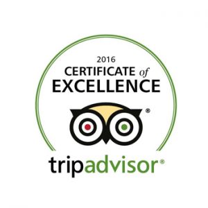 2016 Certificate of EXCELLENCE - tripadvisor